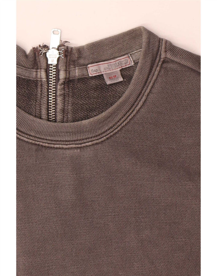Gap Womens Long Sleeve Basic Dress UK 6 XS Grey Cotton