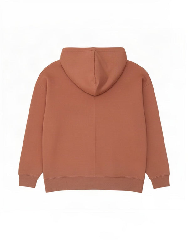 Topshop Womens Oversized Hoodie Jumper UK 8/10 Small Brown Polyester