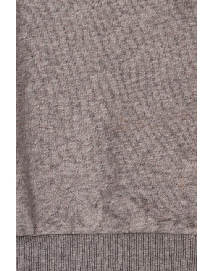 Adidas Mens Graphic Sweatshirt Jumper 3XL Grey Flecked Cotton