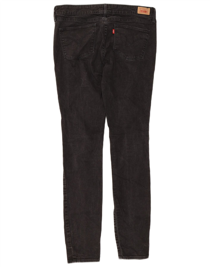 Levi's Womens Skinny Jeans W30 L32 Black Cotton