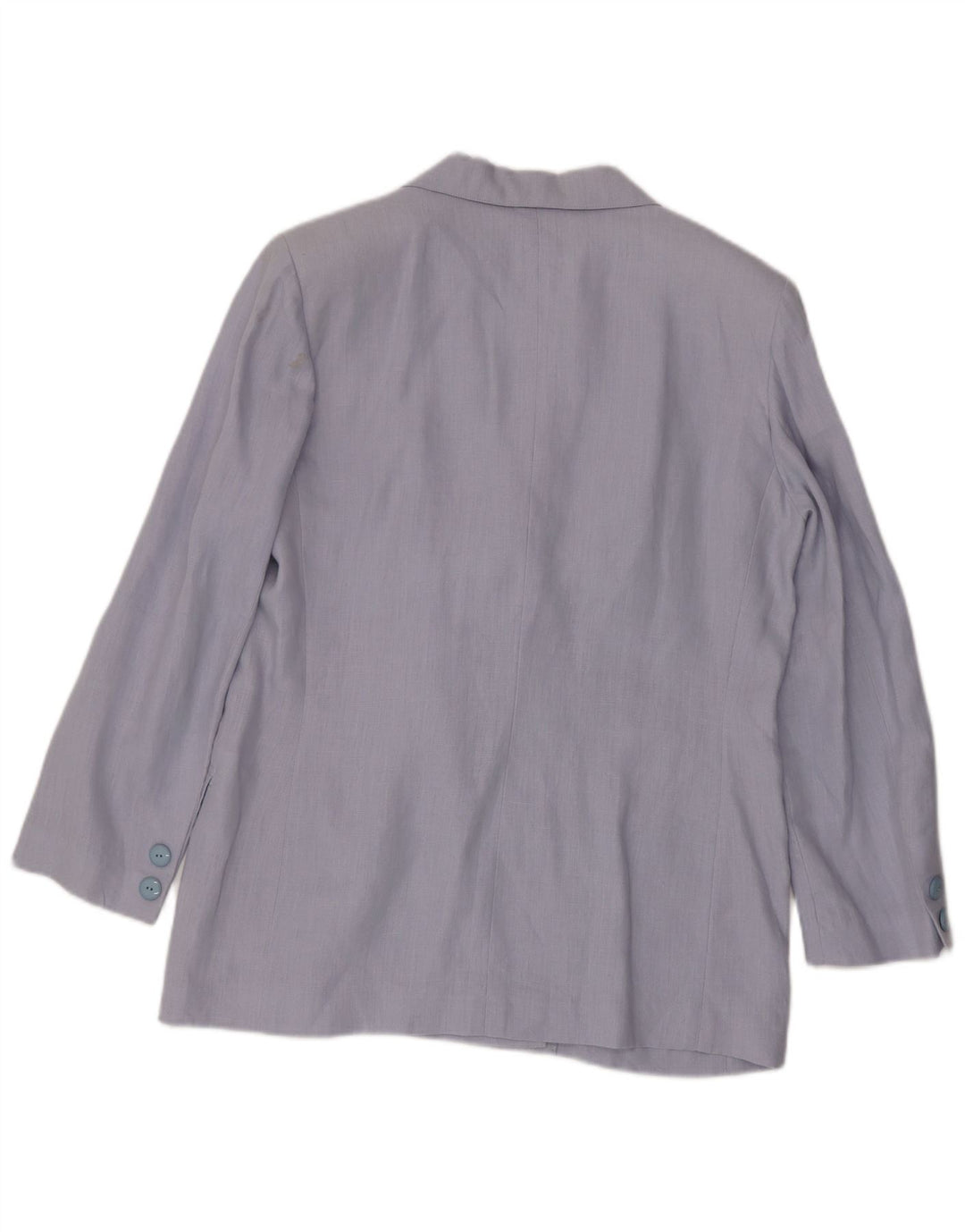 Vintage Womens Double Breasted Blazer Jacket UK 14 Large Blue