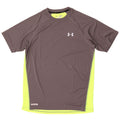 Under Armour Mens Heat Gear T-Shirt Top Medium Grey Colourblock