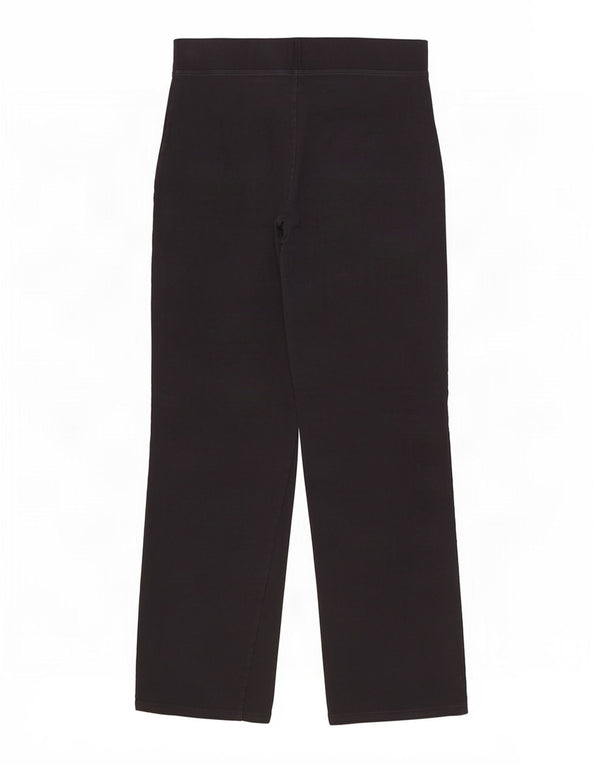 Marks & Spencer Womens Tracksuit Trousers UK 12 Medium Black Cotton