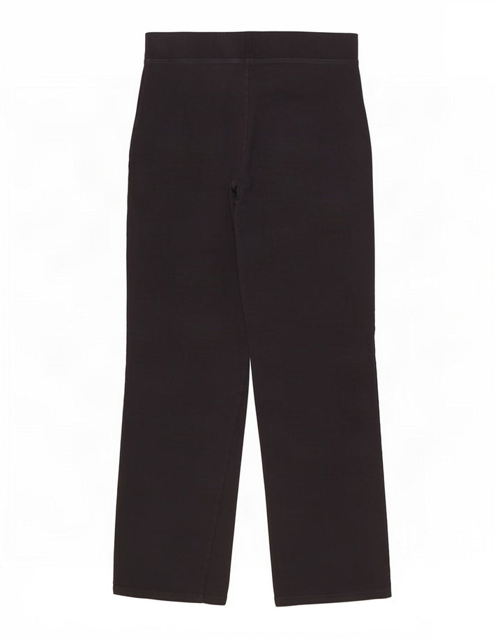 Marks & Spencer Womens Tracksuit Trousers UK 12 Medium Black Cotton