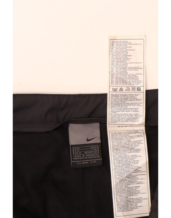 NIKE Womens Tracksuit Trousers UK 12 Medium  Black Polyester