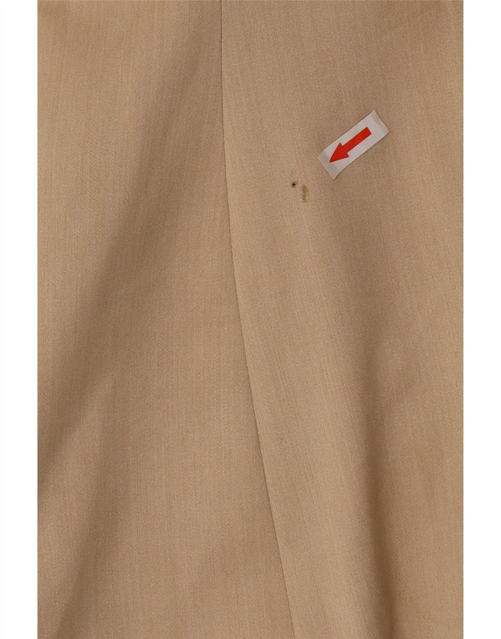 Armani Collezioni Womens 1 Button Blazer Jacket IT 44 Medium Beige