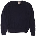 Marks & Spencer Mens V-Neck Jumper Sweater 2XL Navy Blue Cotton
