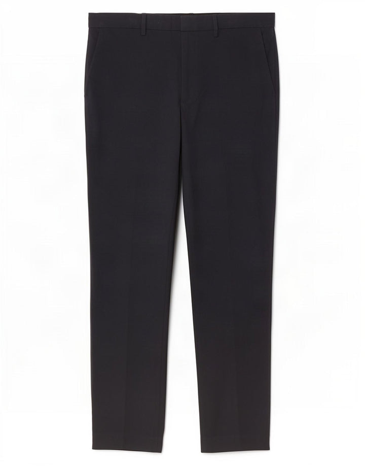 Marks & Spencer Mens Regular Fit Suit Trousers W34 L31 Navy Blue Polyester