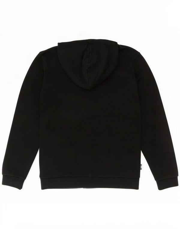 Puma Boys Graphic Zip Hoodie Sweater 13-14 Years Black Cotton