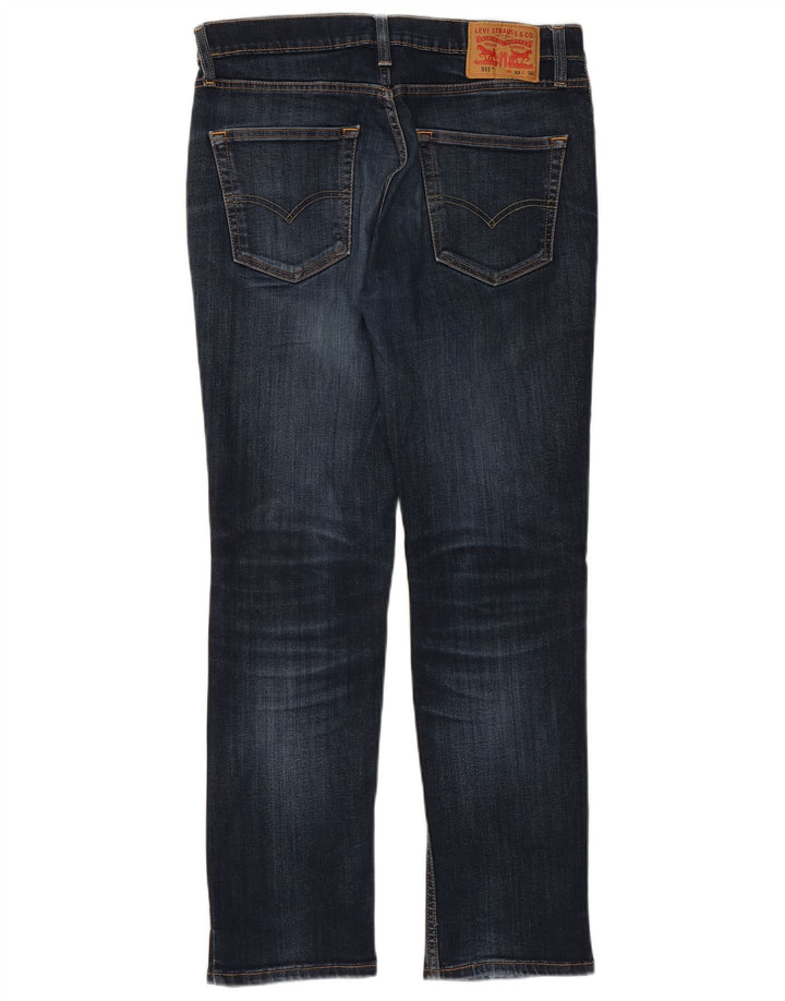 Levi's Mens 511 Slim Jeans W32 L30 Navy Blue Cotton