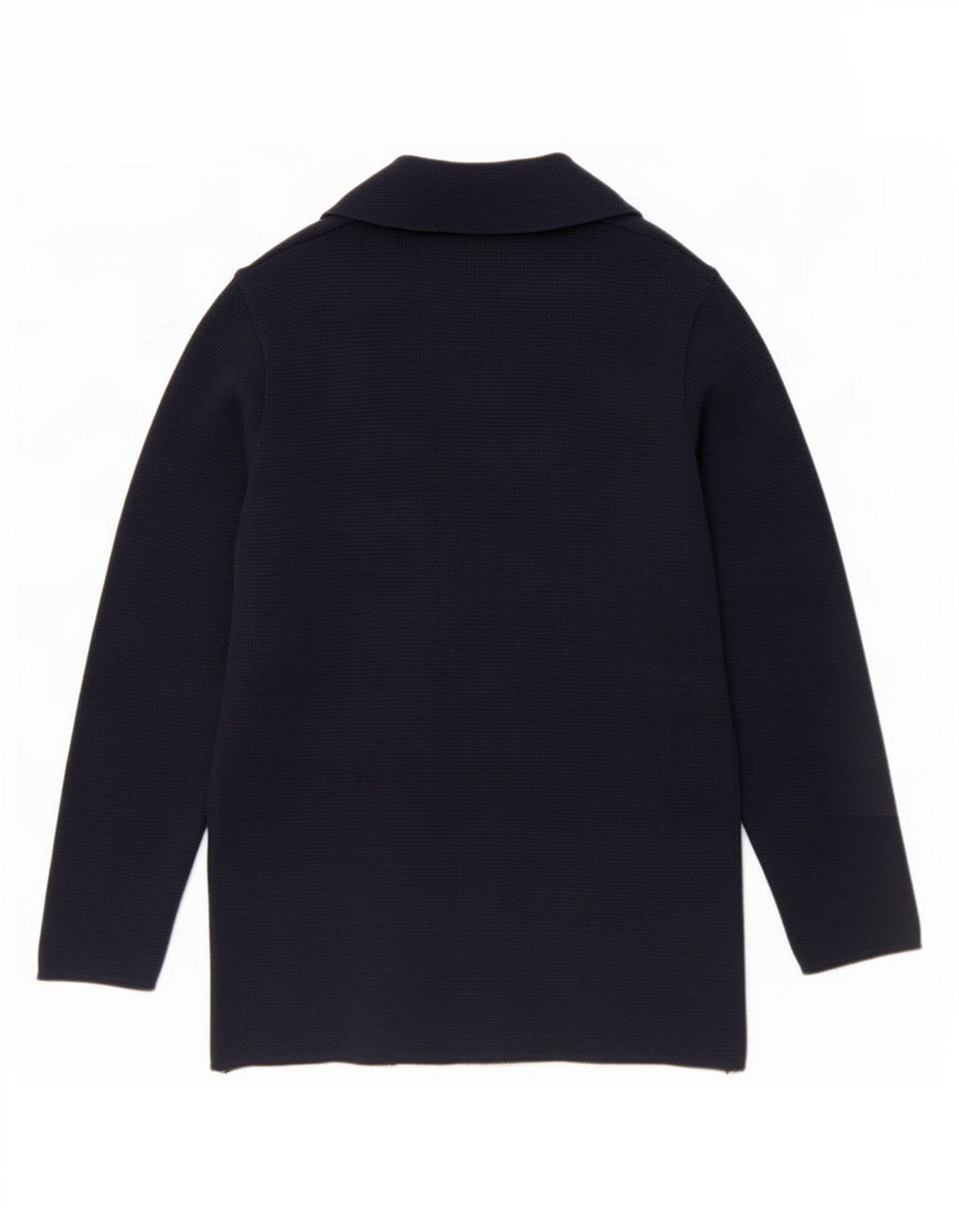 Carrera Mens Double Breasted Cardigan Sweater Medium Navy Blue Virgin Wool