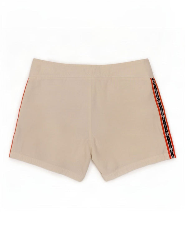 Dolce & Gabbana Mens Graphic Swimming Shorts Medium White Cotton