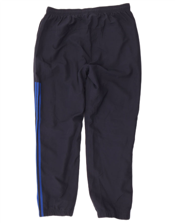 Adidas Mens Tracksuit Trousers Large Navy Blue Polyester