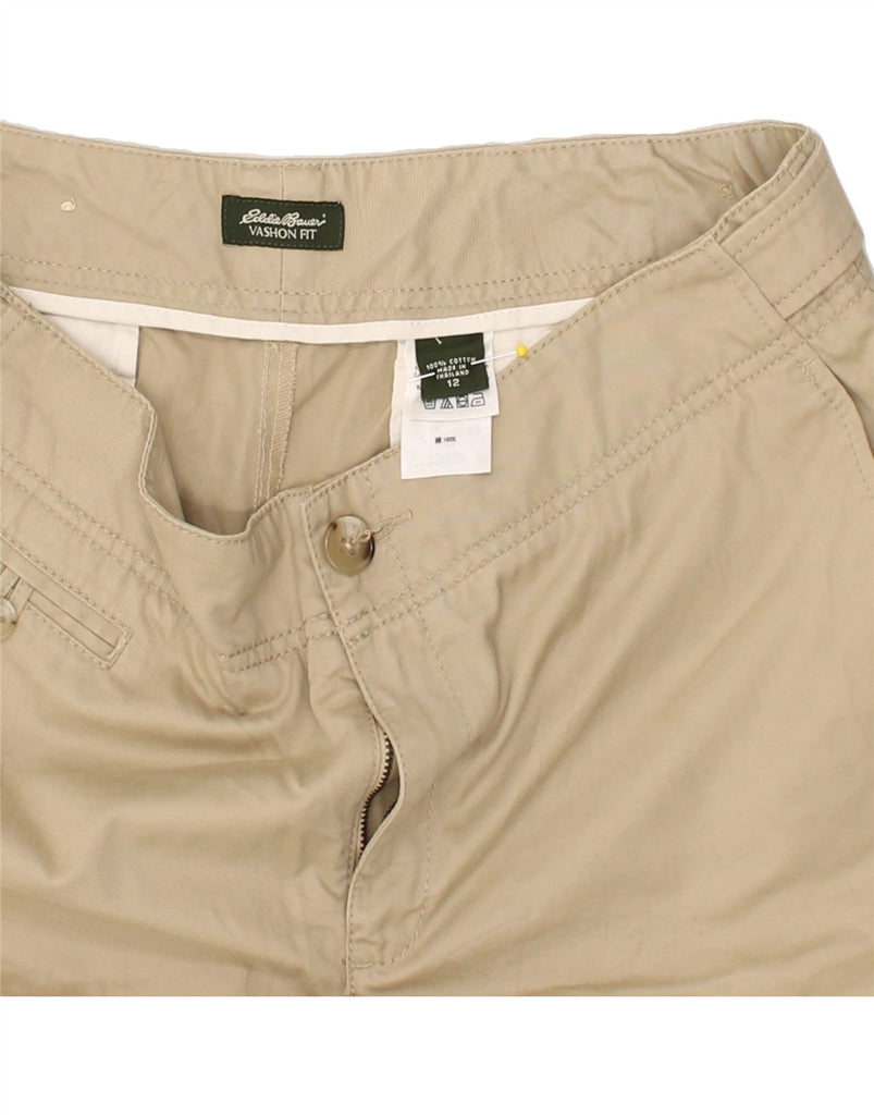 EDDIE BAUER Womens Vashon Fit Chino Shorts US 12 Large W34 Beige Cotton | Vintage Eddie Bauer | Thrift | Second-Hand Eddie Bauer | Used Clothing | Messina Hembry 