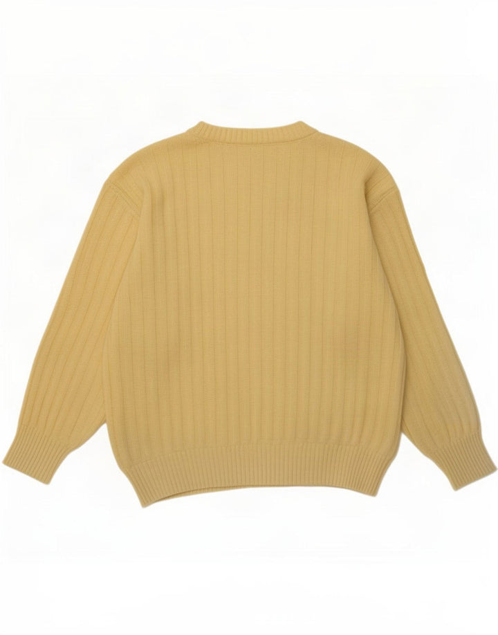 Canda Mens Crew Neck Jumper Sweater Medium Yellow