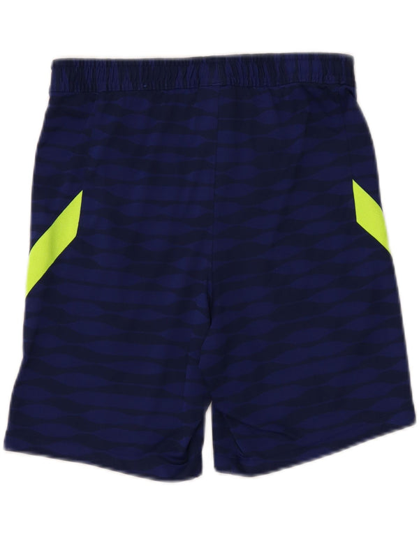 Nike Mens Dri Fit Graphic Slim Fit Sport Shorts Small Navy Blue Colourblock