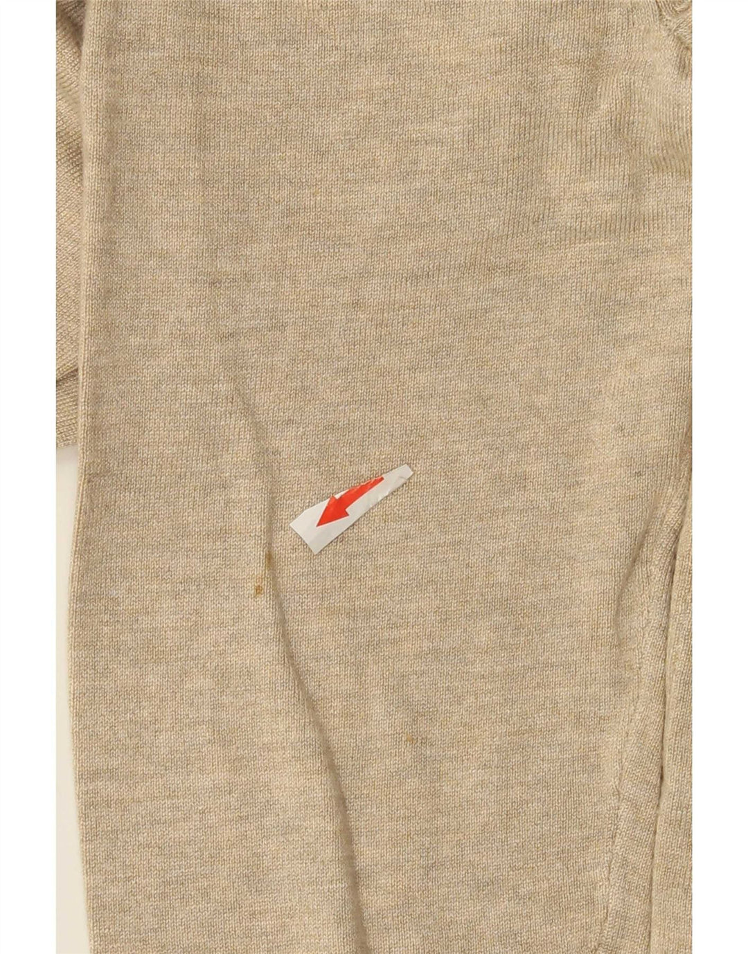 Zara Mens Cardigan Sweater Medium Beige Flecked