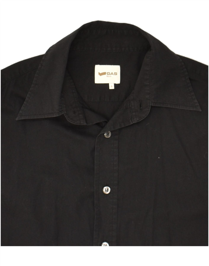 GAS Mens Shirt Small Black | Vintage Gas | Thrift | Second-Hand Gas | Used Clothing | Messina Hembry 