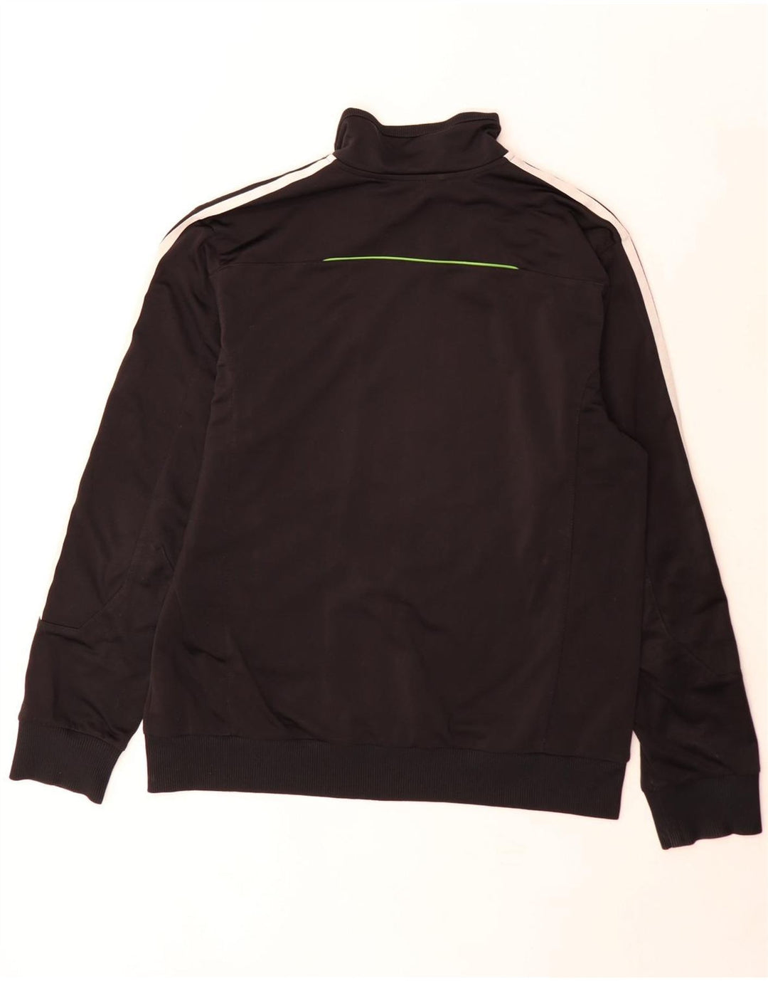 Adidas Mens Tracksuit Top Jacket UK 42/44 Large Black Colourblock Polyester