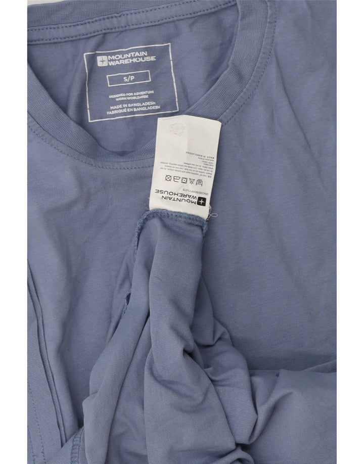 Mountain Warehouse Mens T-Shirt Top Small Blue Cotton