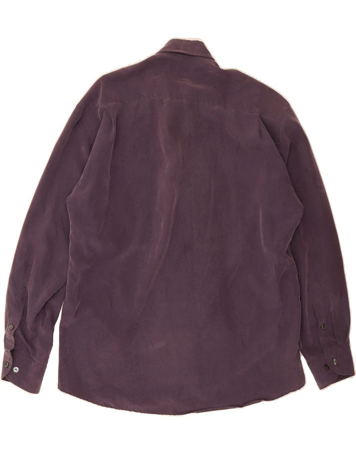 MCKAY Mens Shirt Size 41/42 Large Purple Viscose Vintage Mckay and Second-Hand Mckay from Messina Hembry 