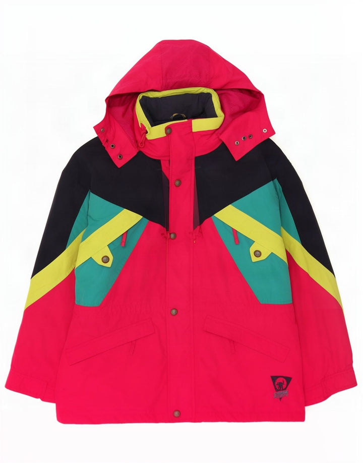 Ciesse Piumini Mens Relaxed Fit Rain Jacket IT 50 Medium Pink Colourblock