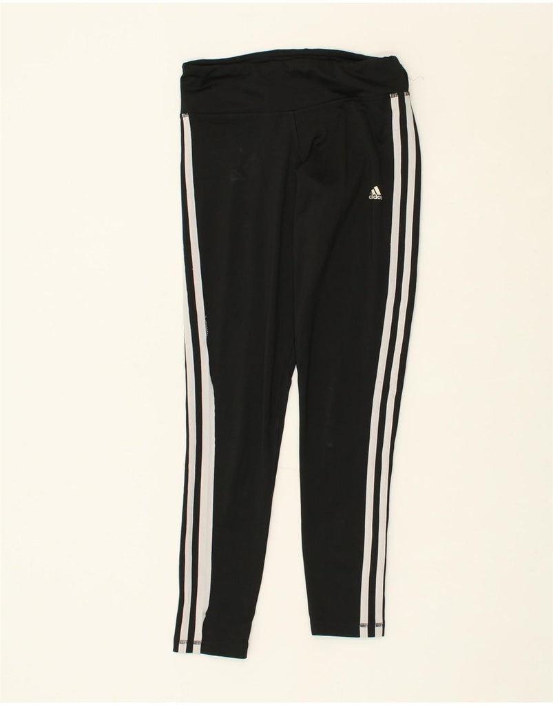 ADIDAS Womens Leggings UK 6 XS Black Polyester | Vintage Adidas | Thrift | Second-Hand Adidas | Used Clothing | Messina Hembry 