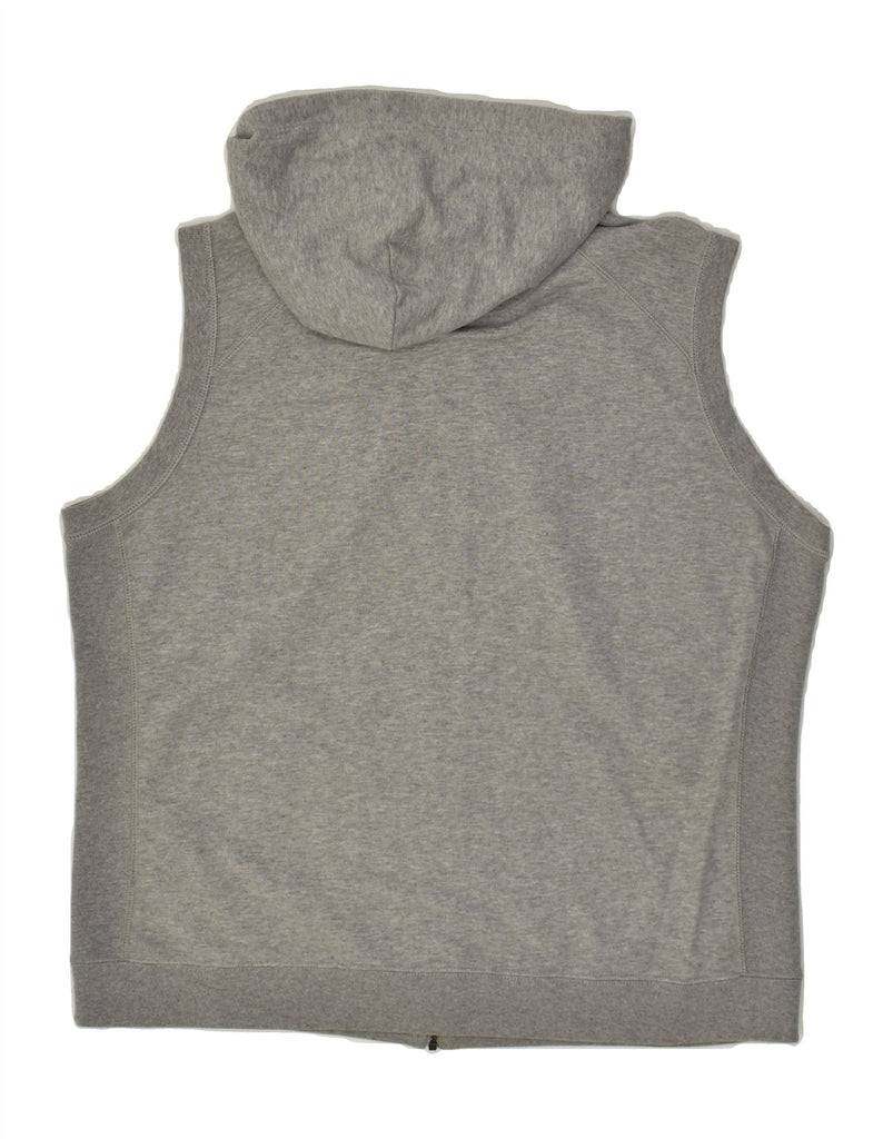 CHAMPION Womens Sleeveless Zip Hoodie Sweater UK 18 XL Grey Cotton | Vintage Champion | Thrift | Second-Hand Champion | Used Clothing | Messina Hembry 