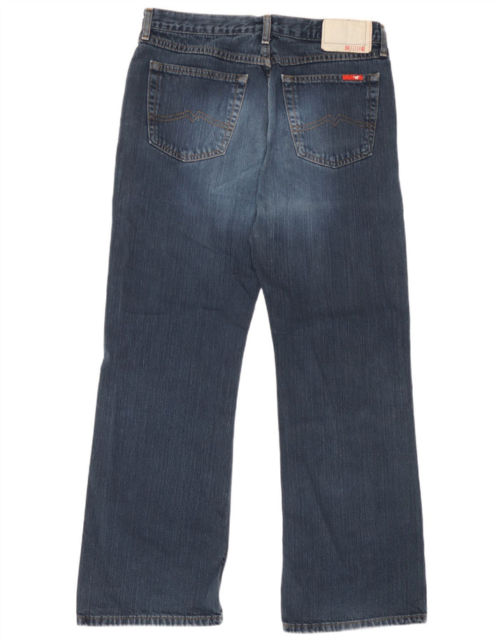 Mustang Mens Bootcut Jeans W34 L32 Blue Cotton