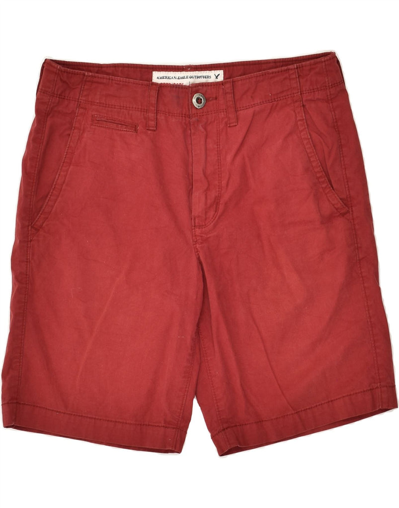 AMERICAN EAGLE Mens Chino Shorts W31 Medium  Red Cotton | Vintage American Eagle | Thrift | Second-Hand American Eagle | Used Clothing | Messina Hembry 