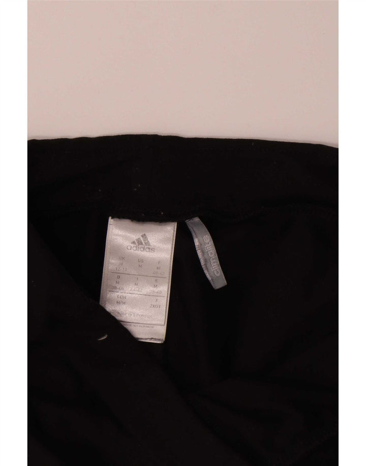 Adidas Womens Climalite Capri Leggings UK 12/14 Medium Black Polyester