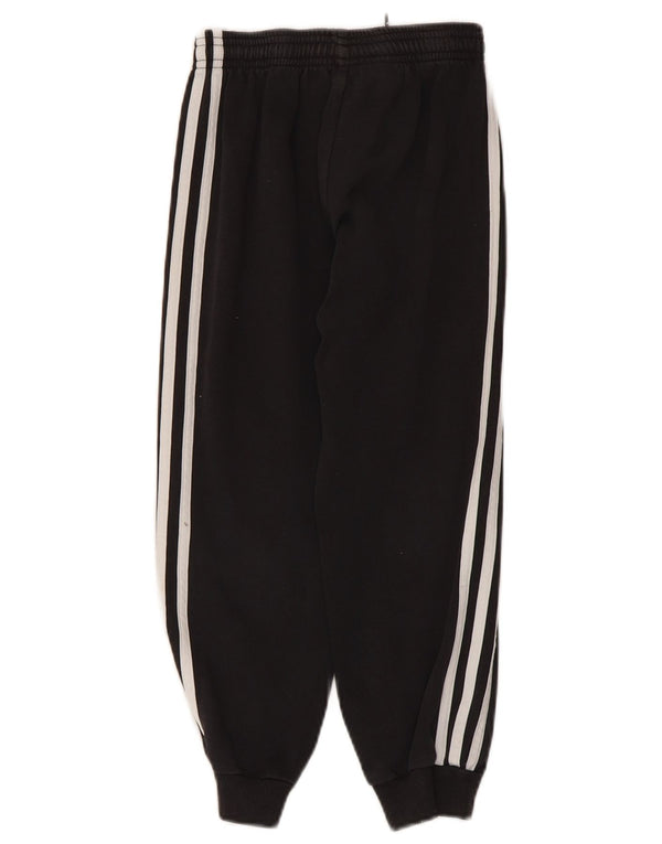 Adidas Boys Tracksuit Trousers Joggers 6-7 Years Black Cotton