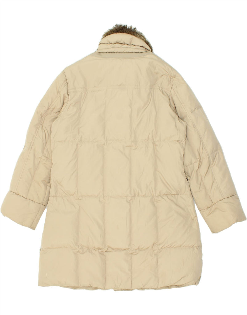 GEOX Womens Padded Coat UK 16 Large  Beige Polyester Vintage Geox and Second-Hand Geox from Messina Hembry 