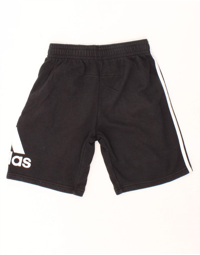 ADIDAS Boys Graphic Sport Shorts 11-12 Years  Black Cotton Vintage Adidas and Second-Hand Adidas from Messina Hembry 