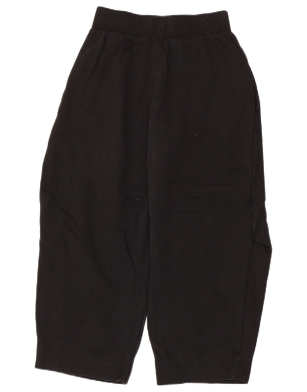 Cos Womens Capri Tracksuit Trousers UK 4 XS Black Cotton