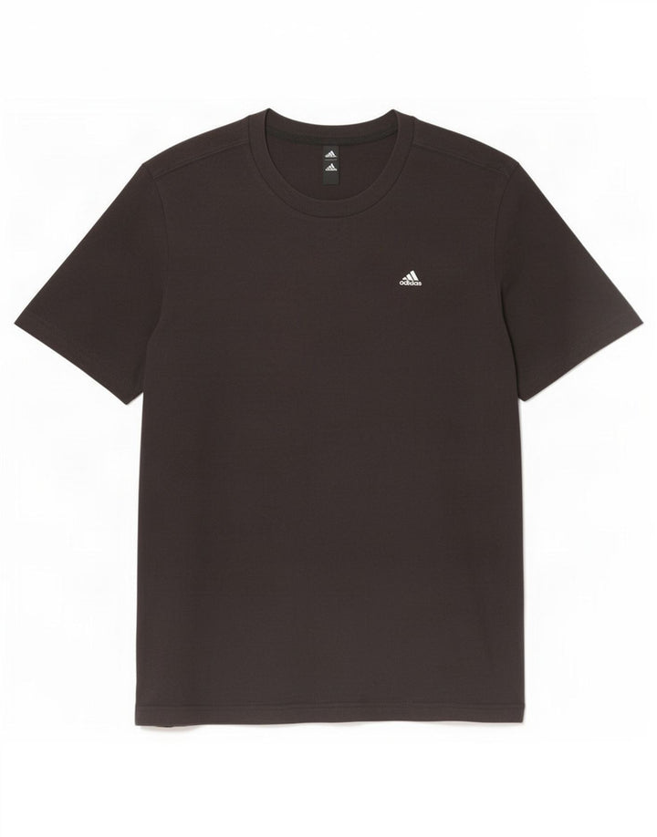Adidas Mens T-Shirt Top Medium Black Cotton