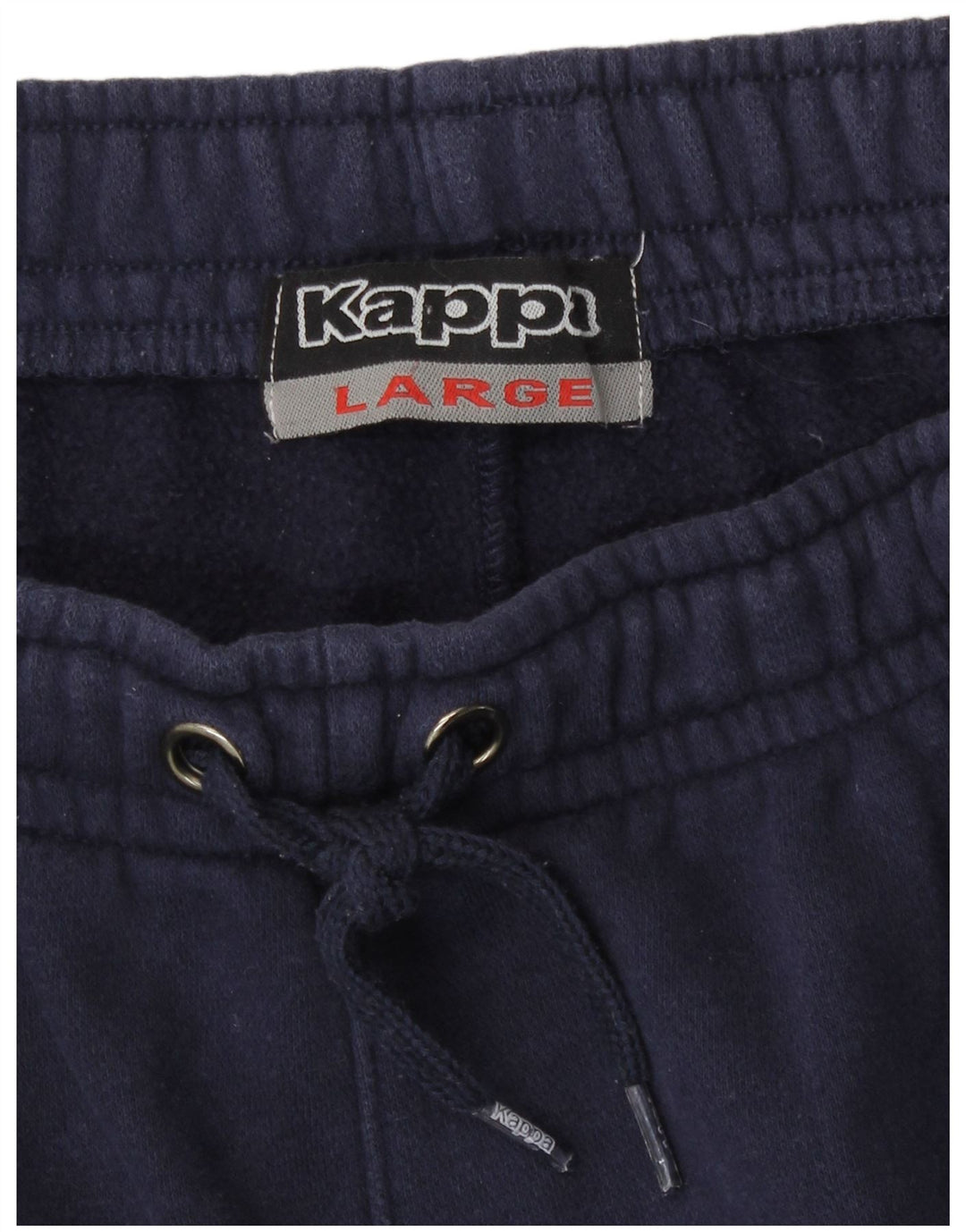 Kappa Mens Graphic Tracksuit Trousers Large Navy Blue Cotton