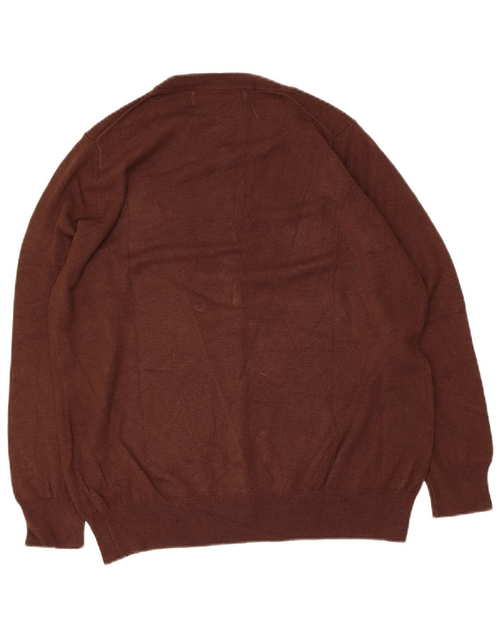 Zara Womens Cardigan Sweater UK 14 Medium Brown Viscose