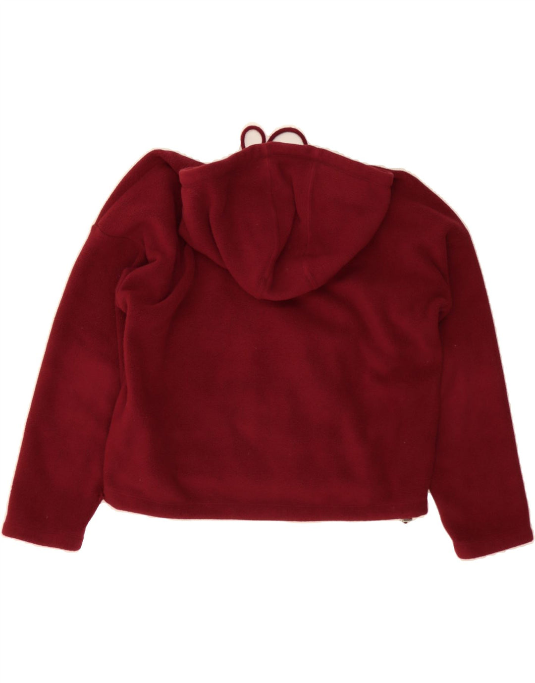 CHAMPION Womens Oversized Fleece Anorak Jacket UK 6 XS Burgundy Polyester Vintage Champion and Second-Hand Champion from Messina Hembry 