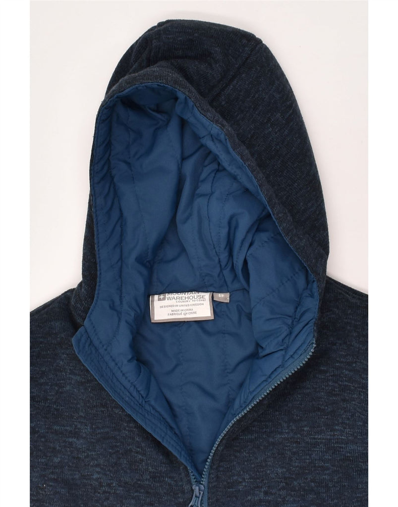 MOUNTAIN WAREHOUSE Mens Zip Hoodie Sweater Small Navy Blue Polyester | Vintage Mountain Warehouse | Thrift | Second-Hand Mountain Warehouse | Used Clothing | Messina Hembry 