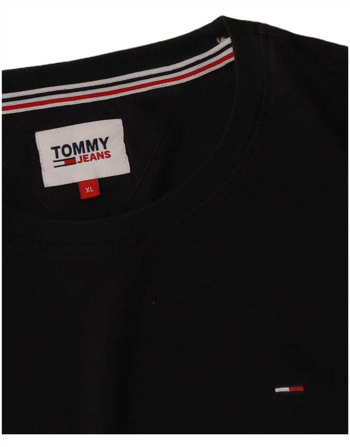 Tommy Hilfiger Mens T-Shirt Top XL Black