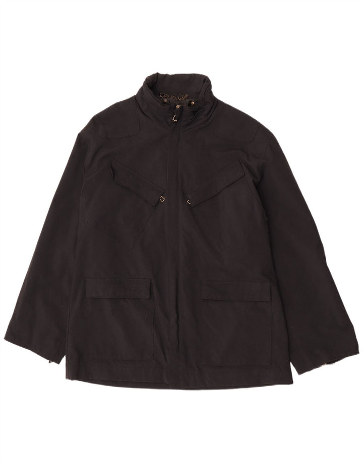 Massimo Rebecchi Mens Utility Jacket IT 54 2XL Black Nylon