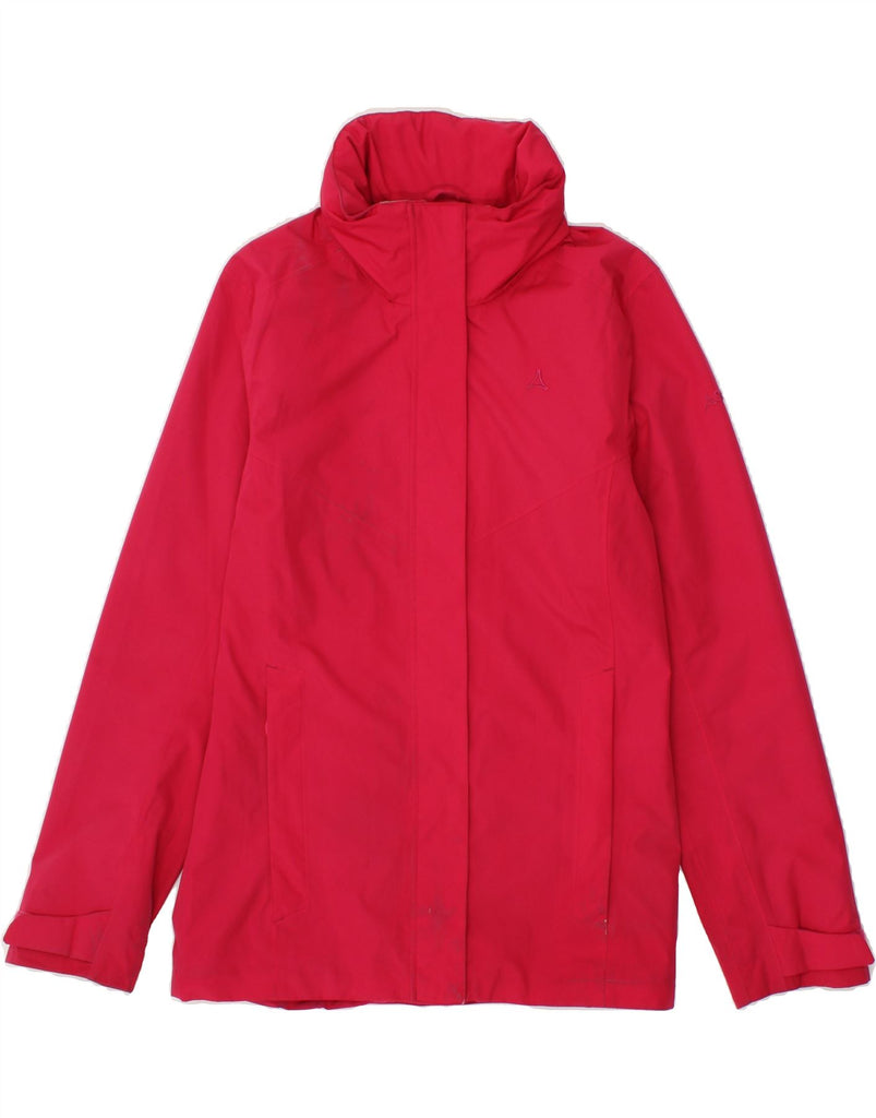 SCHOFFEL Womens Hooded Rain Jacket UK 10 Small  Pink Vintage Schoffel and Second-Hand Schoffel from Messina Hembry 