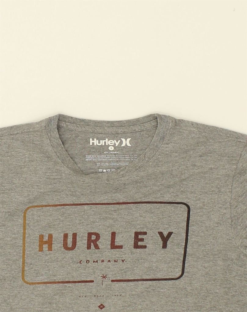 HURLEY Mens Graphic T-Shirt Top Small Grey Cotton | Vintage Hurley | Thrift | Second-Hand Hurley | Used Clothing | Messina Hembry 