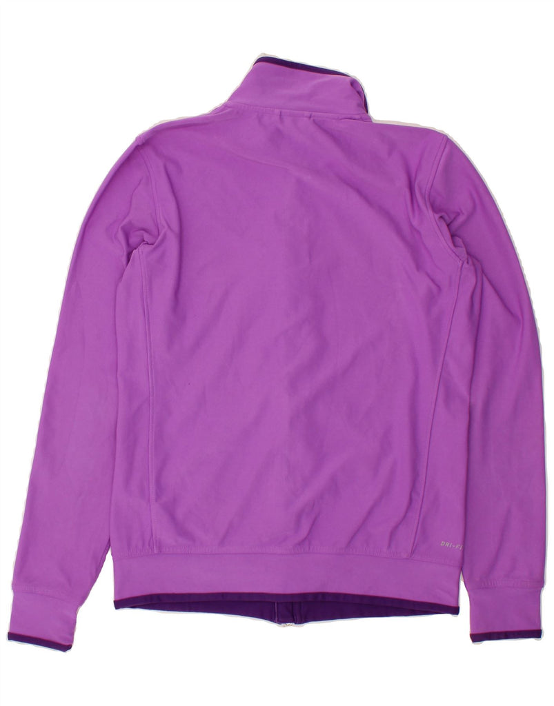 NIKE Womens Tracksuit Top Jacket UK 14 Medium Purple Polyester Vintage Nike and Second-Hand Nike from Messina Hembry 
