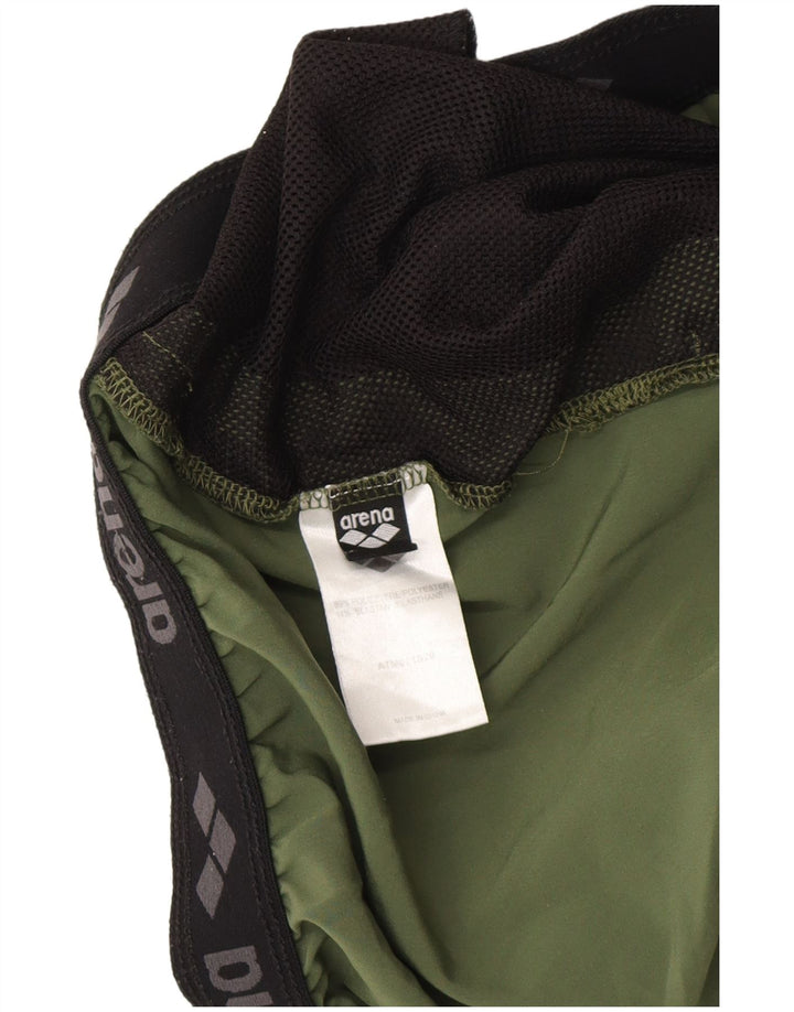 Arena Mens Sport Shorts Large Khaki Polyester