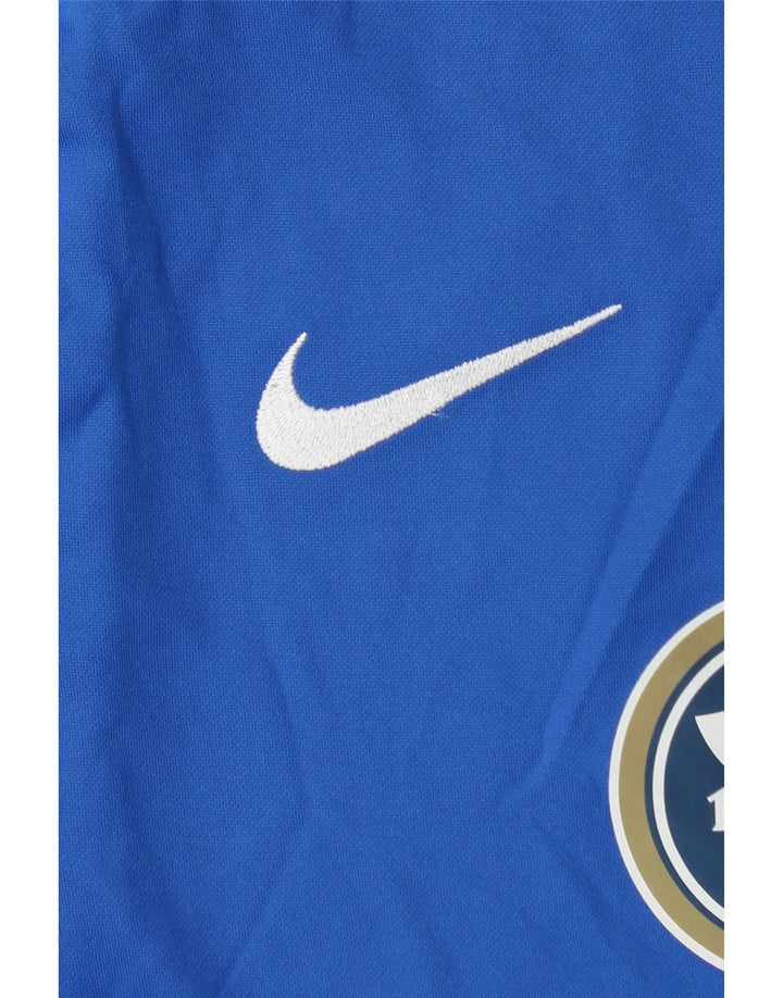 NIKE Mens Dri Fit Graphic T-Shirt Top Large Blue Polyester