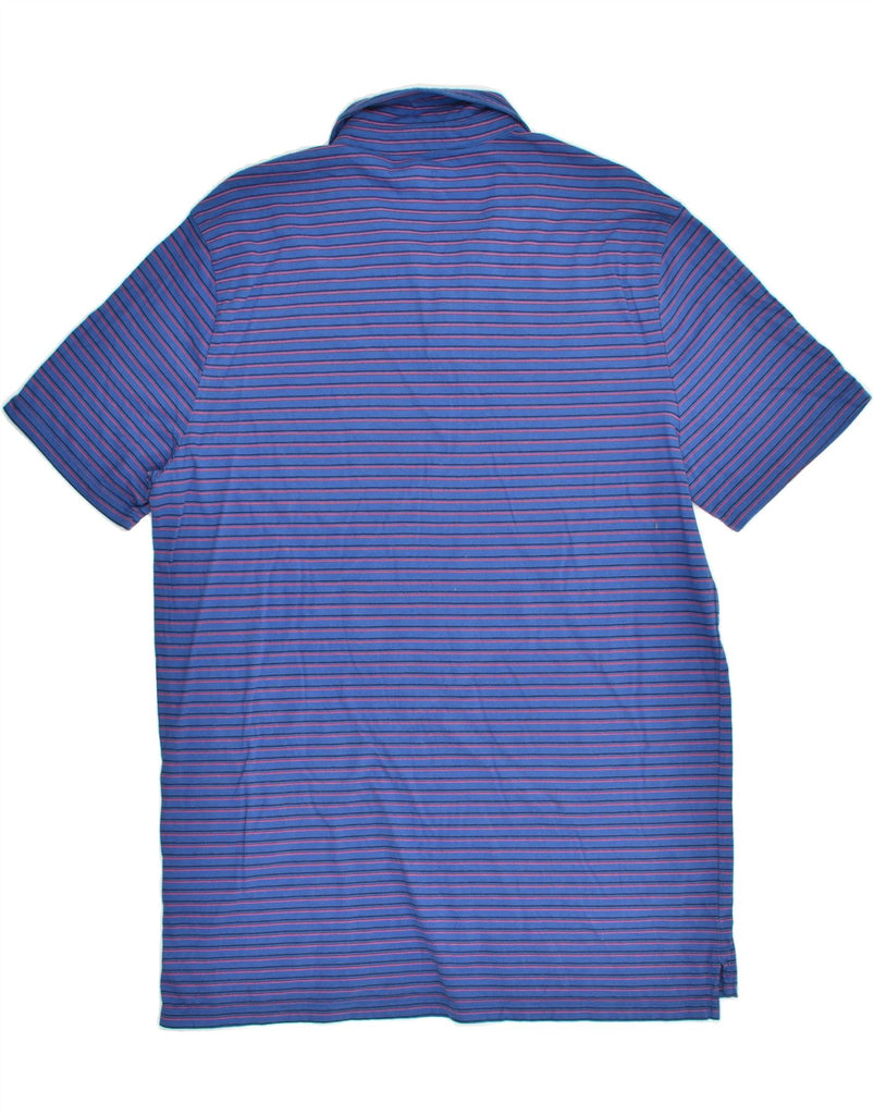 GAP Mens Slim Polo Shirt XL Blue Striped Cotton | Vintage Gap | Thrift | Second-Hand Gap | Used Clothing | Messina Hembry 