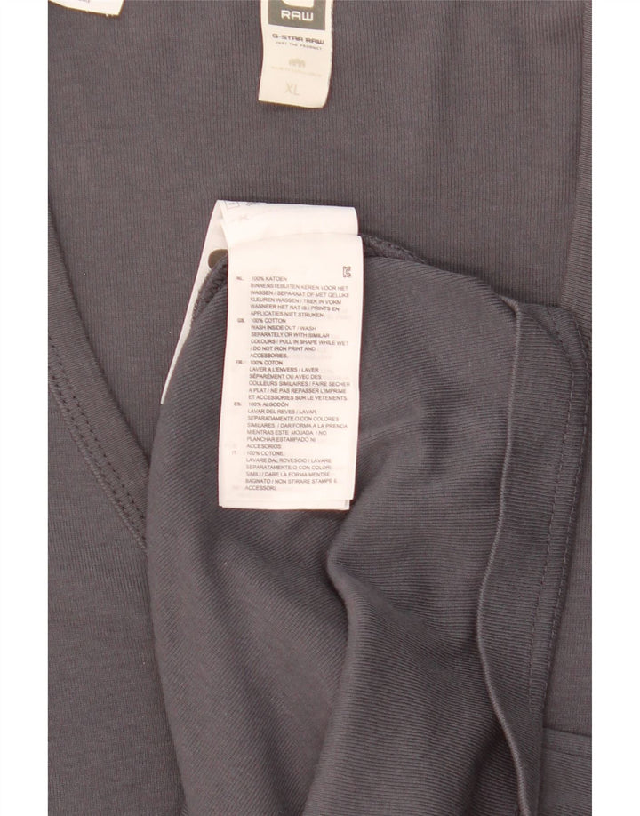 G-Star Mens T-Shirt Top XL Grey Cotton