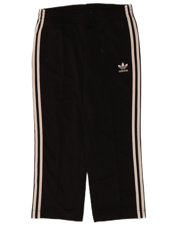 ADIDAS Womens Tracksuit Trousers UK 12 Medium Black Polyester